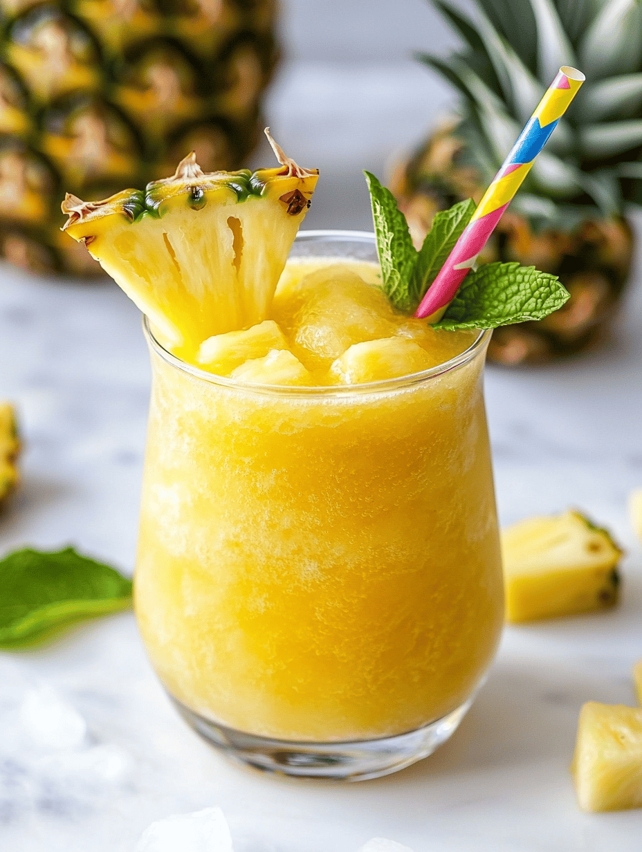 Tropical Twist: The Pineapple Slushie That Transports You