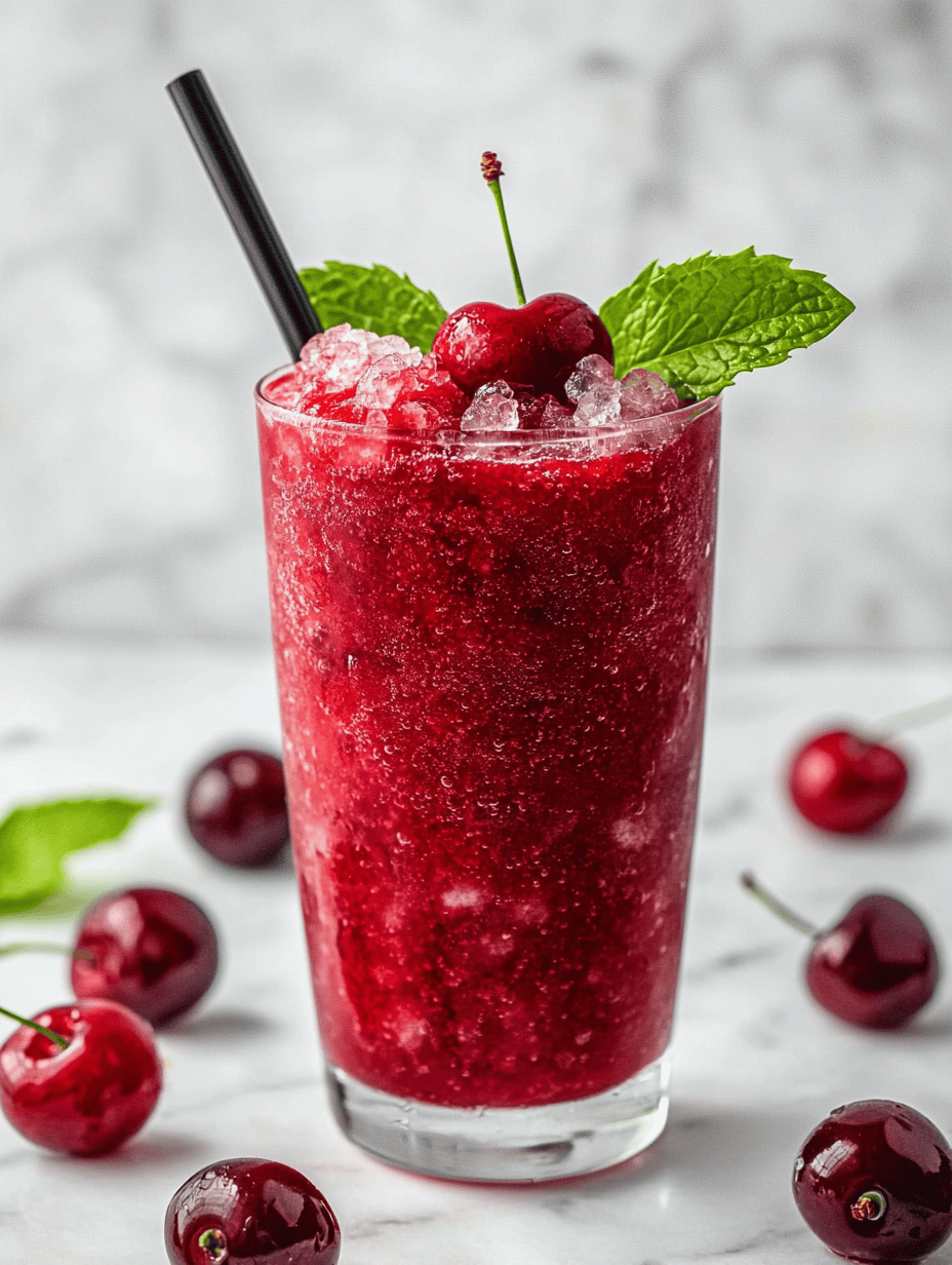 Cherry Slushie: A Cool, Nostalgic Burst in Your Glass