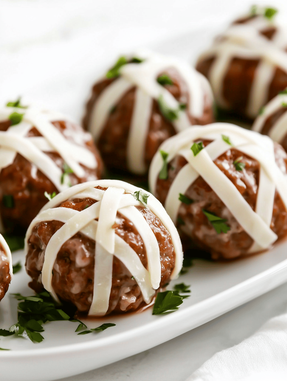 Spooky Delight: Halloween Mummy Meatballs