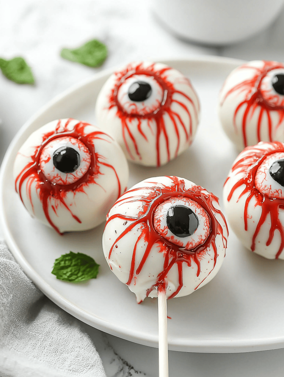 Spooktacular Halloween Monster Eyeball Cake Pops