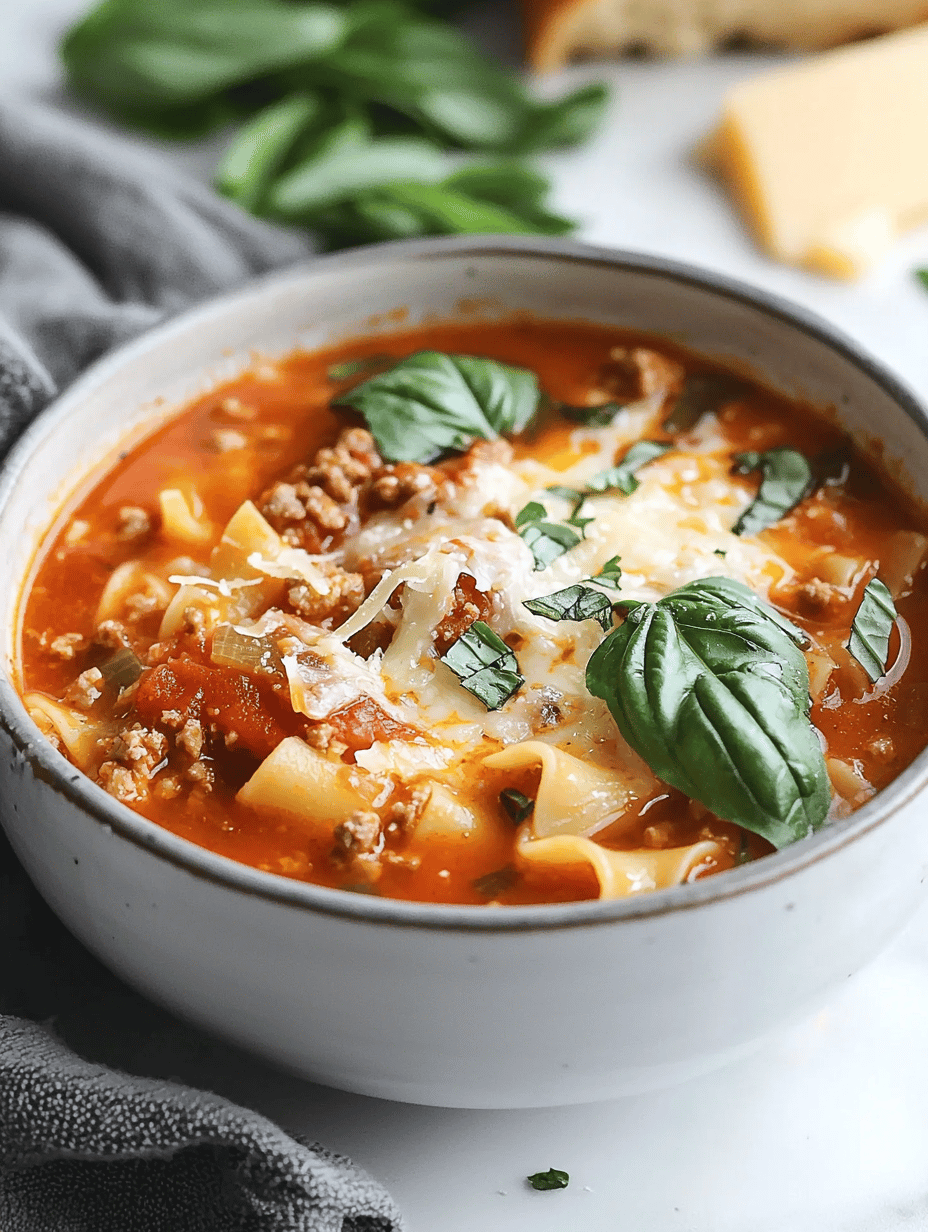 Layered Comfort: The Art of Making Lasagna Soup with a Twist