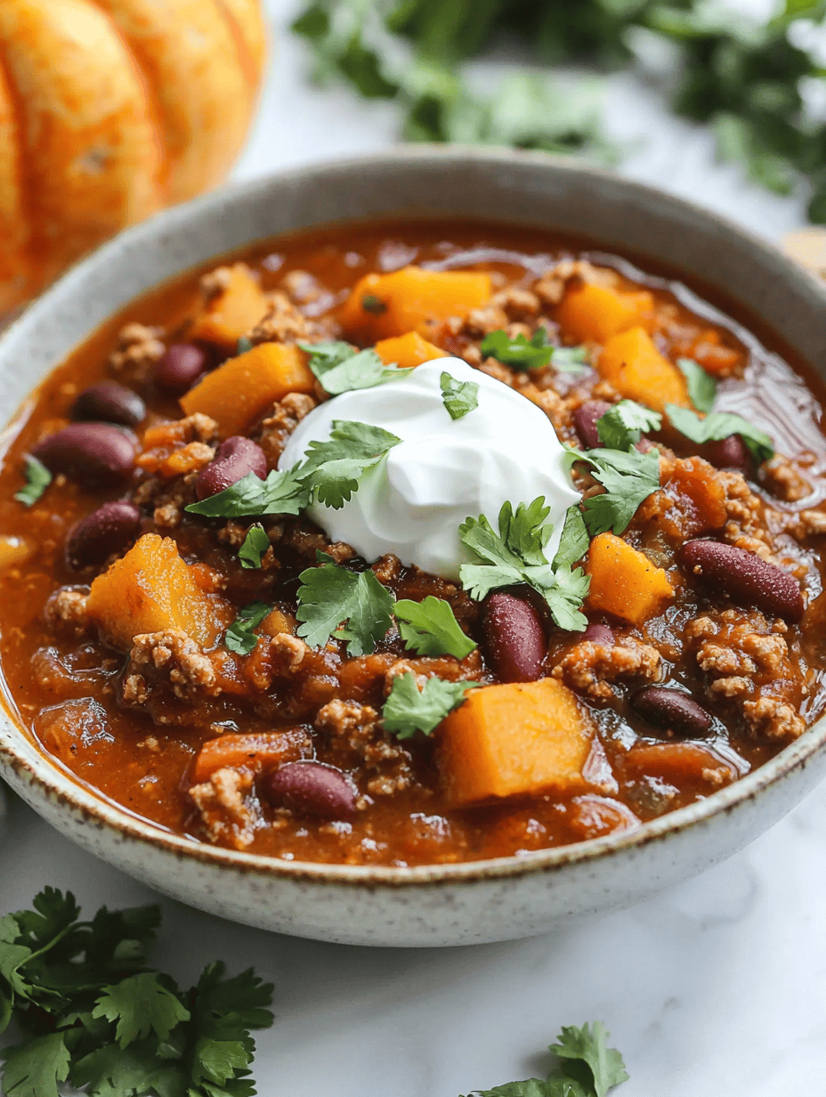Whimsical Autumn: Slow Cooker Pumpkin Fall Chili